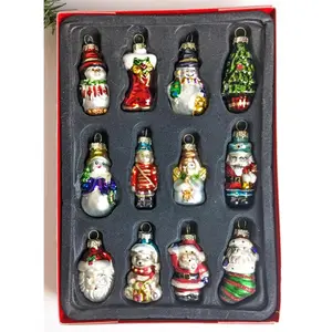 Mini Blown Glass Christmas Ornaments