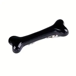 1pc Bone-Shaped Dog Hair Clip, Creative Fashion Pet Hairpin, Charming Doggy Hair Accessory Barrette, Popular Pet Styling Tool