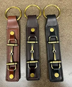 Tory Leather Snaffle Bit Key Fob