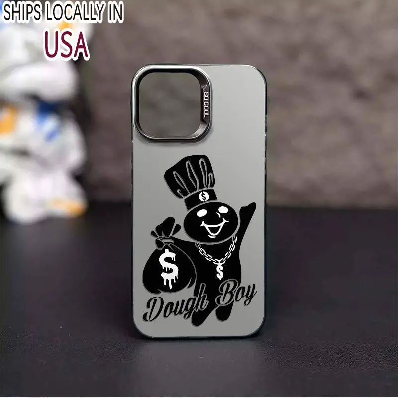 Dough Boy Aesthetic Pattern Casing For iphone 17 16 15 14 13 12 11 X XS PRO PLUS MAX 2020 2022 SAMSUNG GALAXY S22 S23 S24 FE ULTRA PLUS Hard TPU PET PC Black Silver Gift Shockproof Protection Aesthetic Anti-Drop Protective Protector Phone Cases Shell Co,,