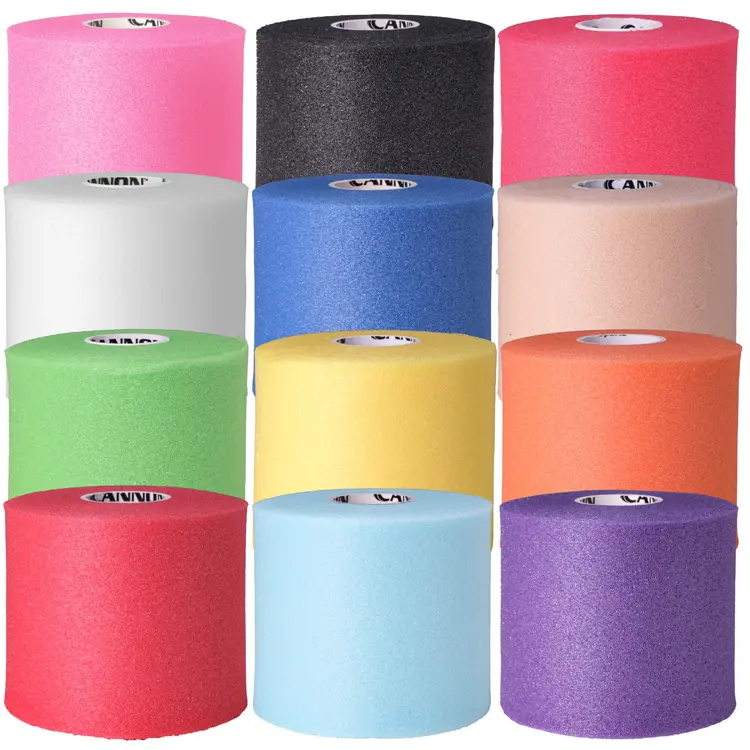 Cannon Sports Pre Wrap Foam Underwrap - 12 Pack, 2.75" x 30 Yards Per Roll (360 Total Yards) - Athletic Underwrap for Sports Tape, Training & Exercise, Assorted Colors