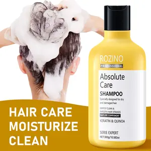 ROZINO Professional Absolute Care Shampoo for Dry & Damaged Hair - Moisturize Clean with Keratin & Quinoa - Series Expert 300g