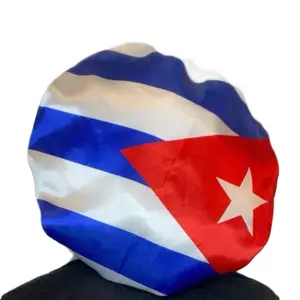 Custom Cuban flag print bonnet-Fashion Accessory