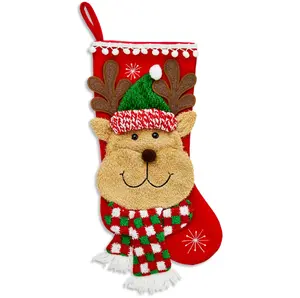 Reindeer Christmas Stocking, 21", by Holiday Time