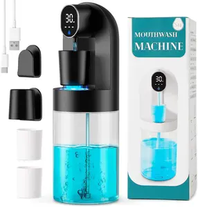 Automatic Mouthwash Dispenser for Bathroom, 21.12 oz Touchless  Mouth Wash Dispensers Bathroom Accessories Set with 4  Cups, 4 Modes Wall Mounted Mouth Wash Dispenser for  &
