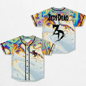 Zeds Dead Acid Trip Baseball Jersey EDM Music Shirt, EDM Festival Family Gift, Unisex Breathable Men's Jersey, 420 Lover Graphic Shirt, Gift For Baseball Fan EDM Electronics Music