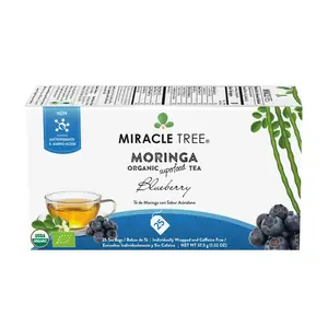Organic Moringa Tea - Blueberry - Caffeine-Free Herbal Tea