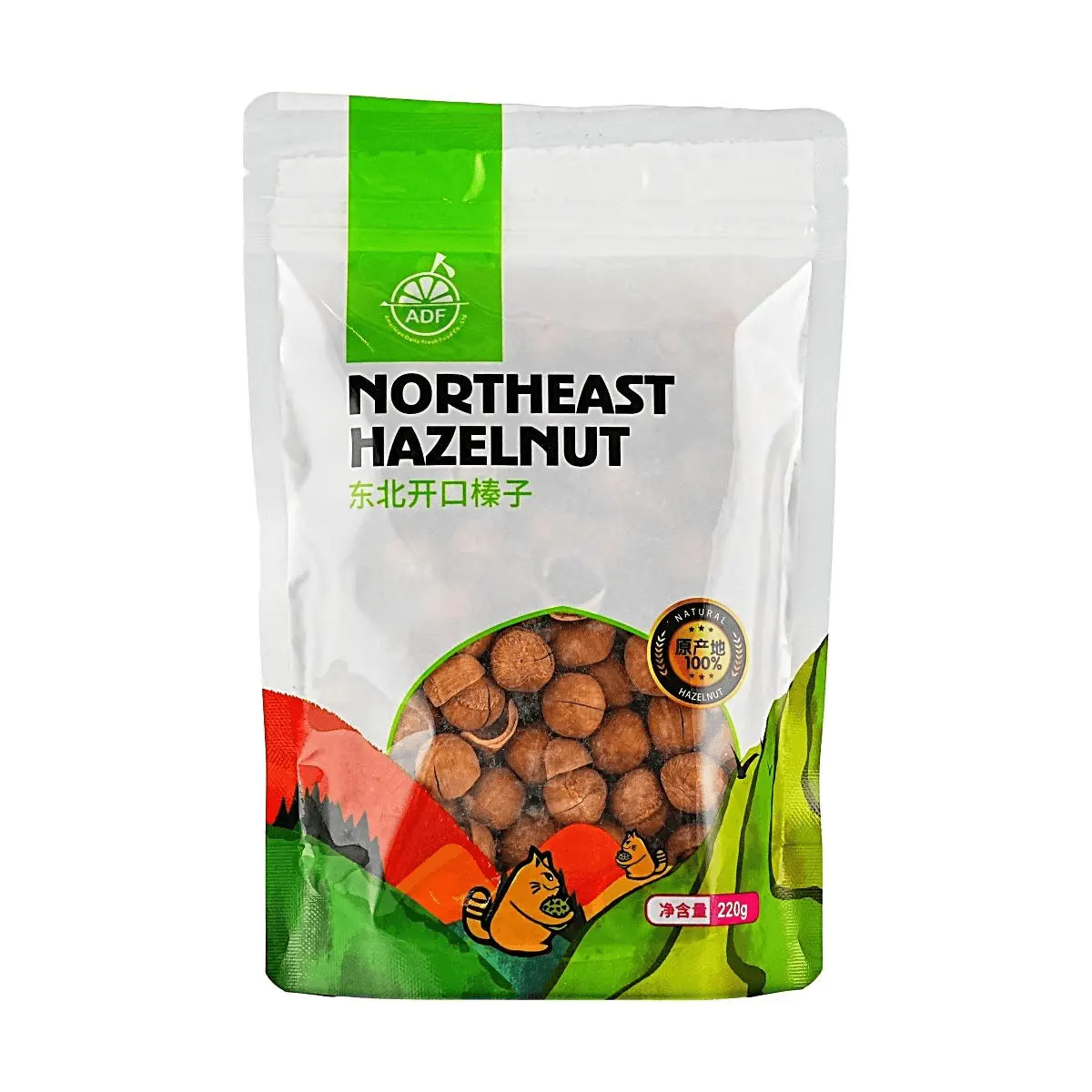 ADF Roasted Hazelnuts 220g - Healthy Snack, Natural Ingredients, Premium Quality Nuts