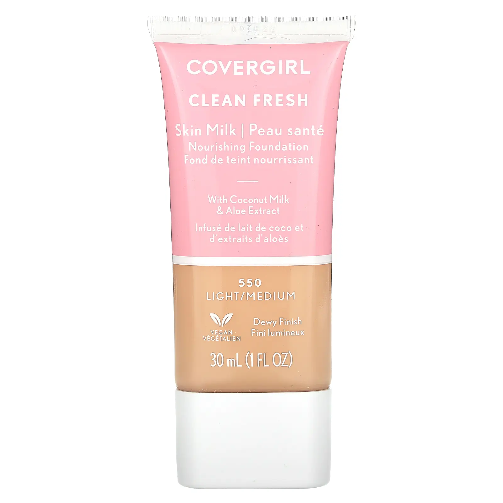 Covergirl Clean Fresh, Skin Milk Nourishing Foundation, 550 Light/Medium, 1 fl oz (30 ml)