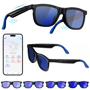 AI Smart Glasses 4-level electrochromic sunglasses,Open-Ear Audio,for Men Women