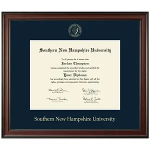 Southern New Hampshire University Gold Embossed Diploma Frame