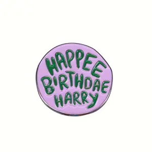 “Happee birthday Harry” birthday cake enamel pin