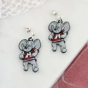 Alabama Big Al Logo Earrings for Women - Fashionable Accessory