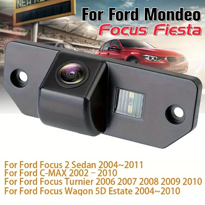 12V Car Rear View Camera for Ford Focus 2 Sedan C-Max Parking Reversing Kit with Angle Night Vision, Easy Installation, Auto Accessories, Special Car Rear View Reverse Backup Camera
