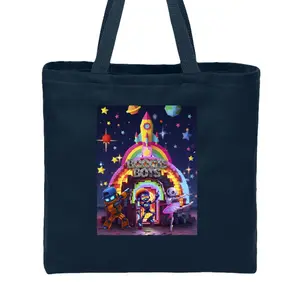 Port Authority B050 Convention Tote - 100% Cotton Twill with Cotton Web Handles, 14"H x 14"W x 3"D