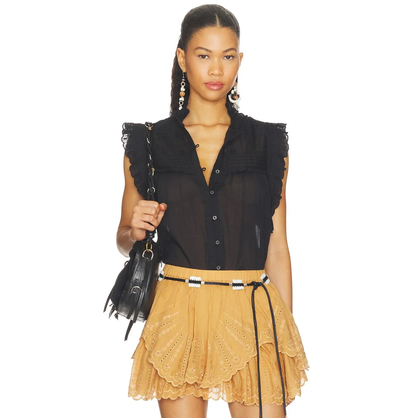 Isabel Marant Etoile Dersia Top in Black