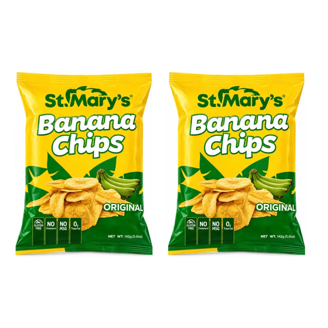 ST.MARYS BANANA CHIPS ORIGINAL 5OZ (PACK OF 2)
