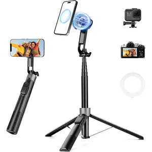 Tripod for , 70" Phone Tripod Stand, Portable Selfie Stick with Remote, Travel Cell Phone Stand for Recording, Compatible with  16 15 14 13 12 Series and Android Phones