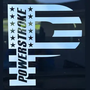 Powerstroke Diesel Decal Die Cut Vinyl Sticker for Ford Trucks - Multiple Sizes and Colors