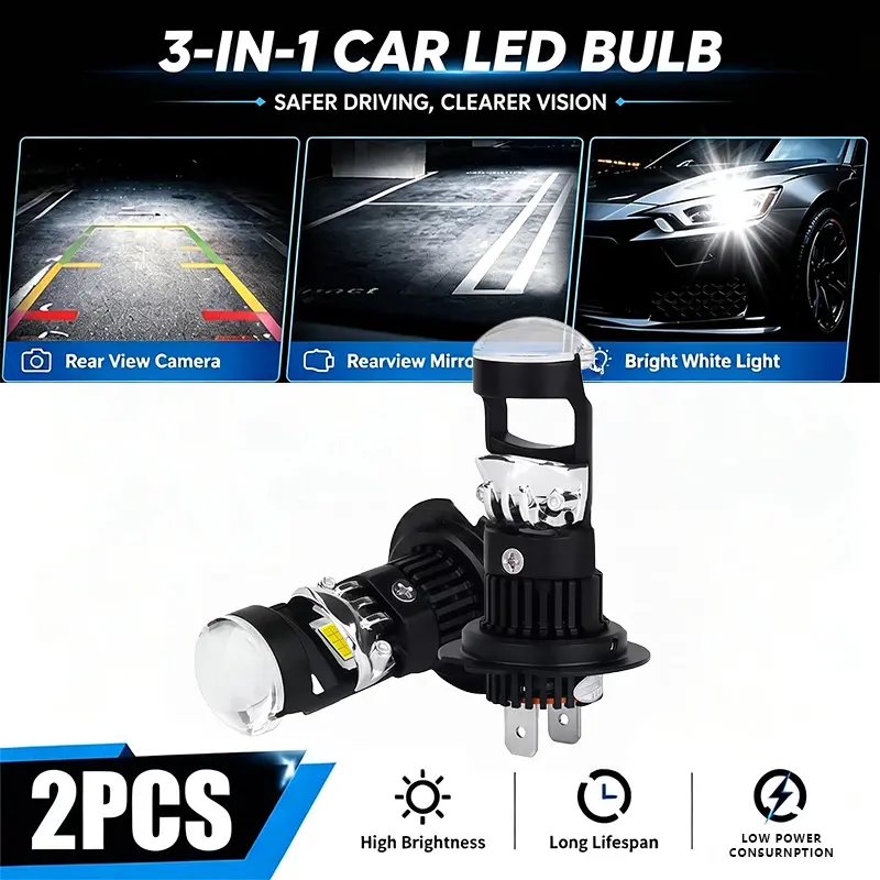 OKCKMK 9005/HB3/9006/HB4/H11/H9/H8/H7 LED car light kit, high/low beam bulbs with 800% brightness increase, 6000K color temperature, high lumen output, plug-and-play, supports CANBUS