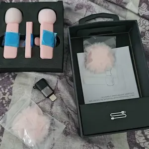 2 pcs Wireless Mini Microphones for iPhone, Android, iPad - Mini Wireless Clip-on Microphones Crystal Clear Sound Quality for Recording, Live Streaming,Vlog microfono minimic usb c interface smartphone