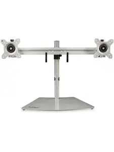 Startech ST-ARMDUOSS Dual-Monitor Horizontal Stand - Silver
