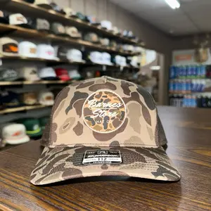 Camo Rubber Patch Trucker Hat - Duck Camo