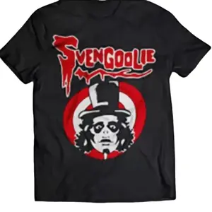 Svengoolie Black Cotton Unisex T-Shirt Size S-3XL