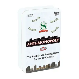 Anti-Monopoly Game Travel Tin