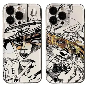 JoJo Bizarre Adventure Anime Phone Cases For iPhone 17 Promax Pro Air 16 Plus 15 14 13 12 11 Personalized Transparent Shockproof Protective Cover