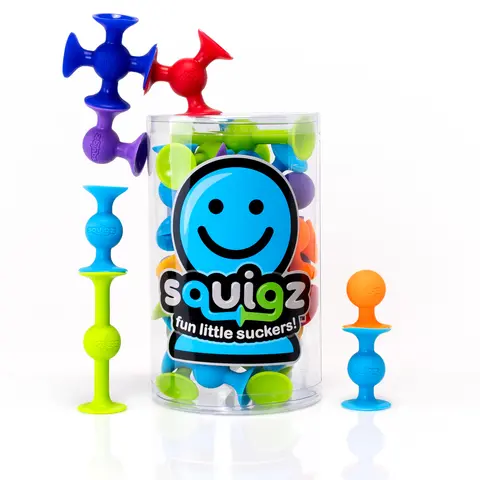 Squigz Starter Set, 24 Piece Suction Cup Toys, Sensory Toys for Kids 3 And Up