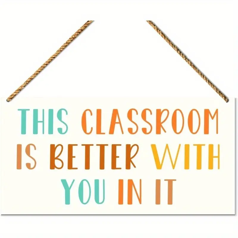 Bohemian-Inspired Classroom Decor, Boho Decor, Teacher Signed Wall Art for Kindergarten & Activity Room, Back-To-School Hanging Decoration, Hangable Room Decor