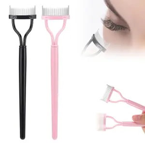 2 Pcs Eyelash Separator Tool Mascara Brushes Eyelash Comb Separator Definer Lash Comb for Combing, Separating Lashes