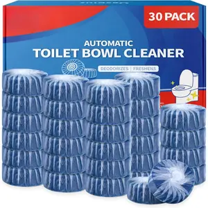 Automatic Toilet Bowl Cleaner Tablets, Bathroom Toilet Tank Cleaner (30 PACK), VA-T165