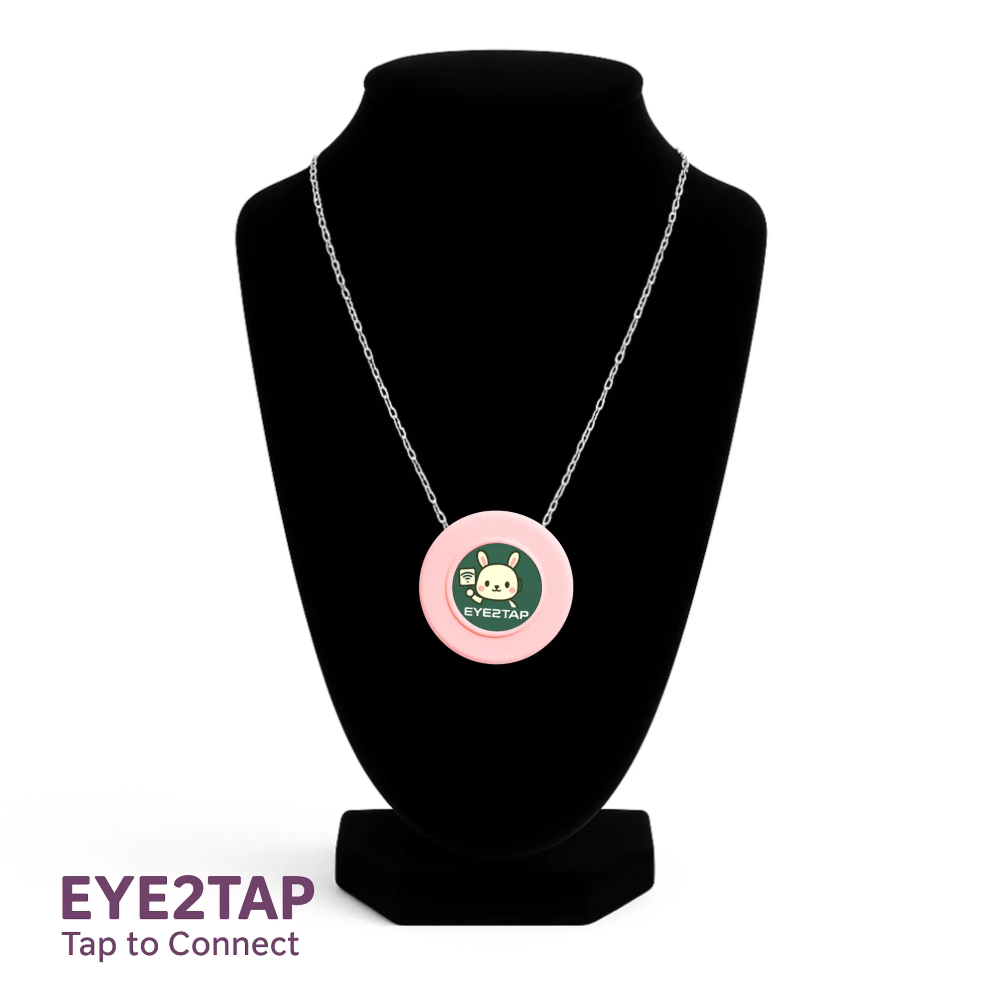 Eye2Tap Necklace - Stylish & Multifunctional Accessory with Distinctive Design & Eye2Tap App for Smart Connectivity