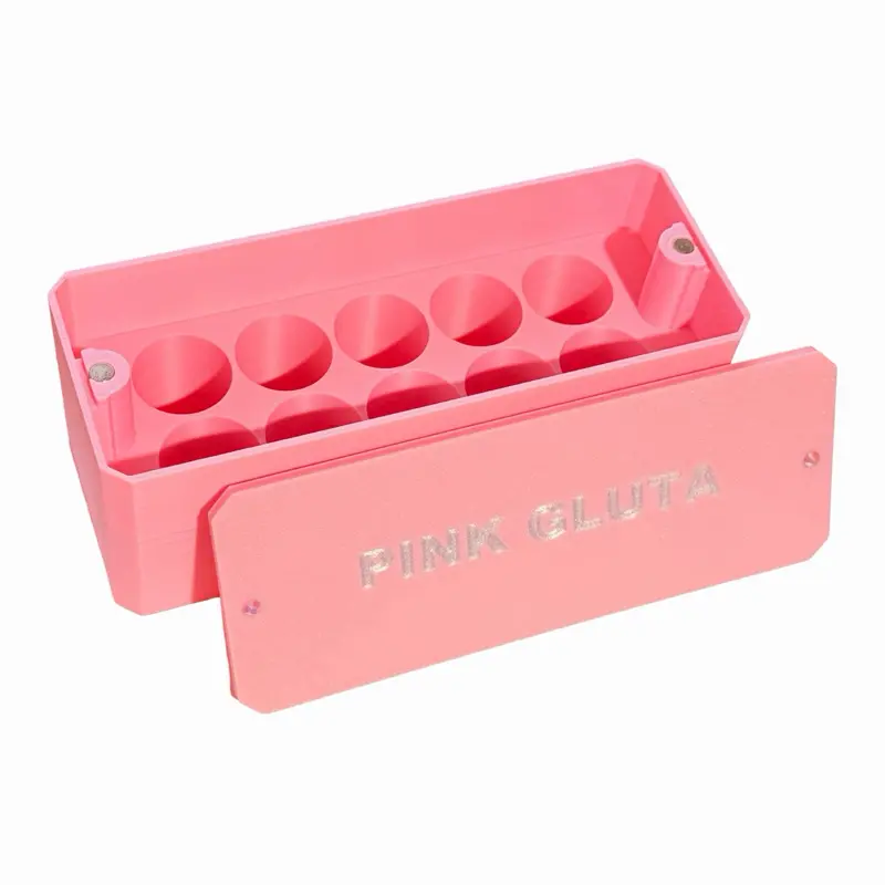 Pepper Preppers Magnetic Case for Korean Gluta Vials | Holds 10 Vials | Choose Your Color