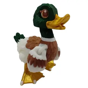 Duck 3D Printed Articulating Figurine for Home Decor Tail Ornaments Decoration Artistic Articulated