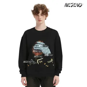 MeJend Men's Classic Cotton Tee, Graphic Tees Crewneck, Casual fit Top, Summer Streetwear  shirts, Unisex Oversized Tshirts vintage look Menswear