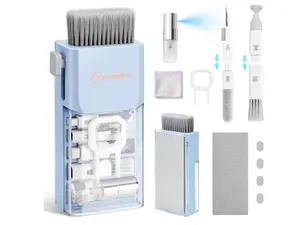 0-in-1 Laptop Keyboard Cleaner Cleaning Kit, Electronics Screen Cleaner Repair Tool with 3 in 1 Earbud Cleaner Pen, Camera Lens Pen, Suit for MacBook iPad, iPhone, Cell Phone, PC Monitor with Patent