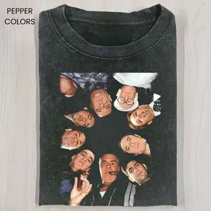 Sopranos Cast Group Shirt, Vintage Mafia Crew Graphic Tee, Retro TV Show T-shirt, Streetwear Gift for Fans