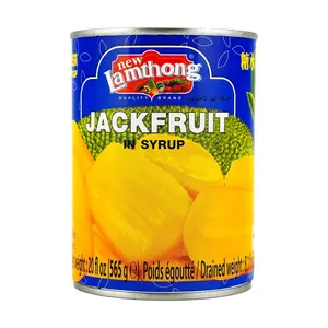 New Lam Thong Canned Jackfruit in Syrup 565g - Sweet Thai Fruit for Desserts, Baking, Cakes & Snacks