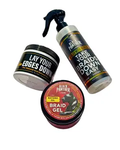 Get Your Hair Braided. Batana Oil Braid Gel, Lay Your Edges Down, And When Ready, Take Your Braids Down (3 PC Combo)