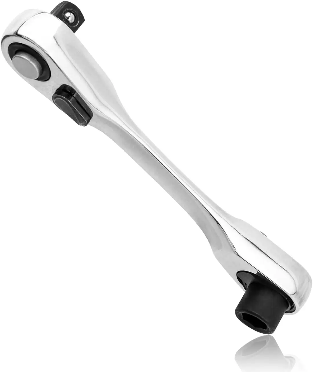 1/4 Inch Mini Ratchet Wrench, 72 Teeth Drive Ratchet Double Headed Allen Wrench Tool 1/4" Drive Hex Torque Wrench Bit Driver MultiTool Quick Release Ratcheting Socket Adapter Spanner Repair Tool