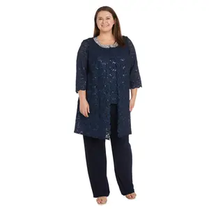 R&M Richards 1351W Plus Size Formal Jacket Pant Suit