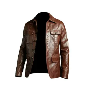 Men's Blazer Coat Jacket Sheepskin Leather 100% Genuine Leather Men's Blazer Coat Jacket Sheepskin Leather 100% Genuine Leather