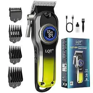 LQT-889 Professional Rechargeable Cordless Hair Clippers Kit - 8W High-Power Motor, LED Display, Adjustable Blades, 1500mAh Battery, Salon-Quality Cuts, Barber Equipment, Wireless Trimmer, Haircut Machine
