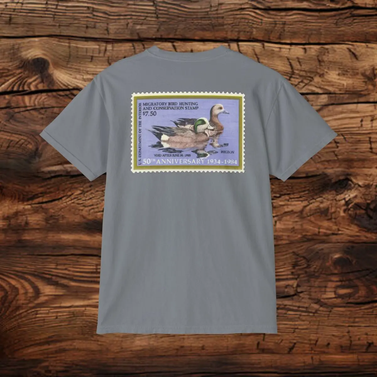 Timber Stitched 50th Anniversary Duck Stamp Tee  .