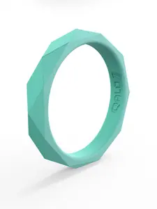 Women's Stackable Geo Silicone Ring