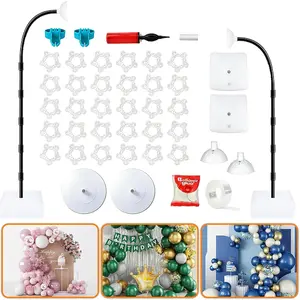 Adjustable Dual Size Balloon Display Frame 8.2FT & 6FT with Stable Base for Party Event Decorations
