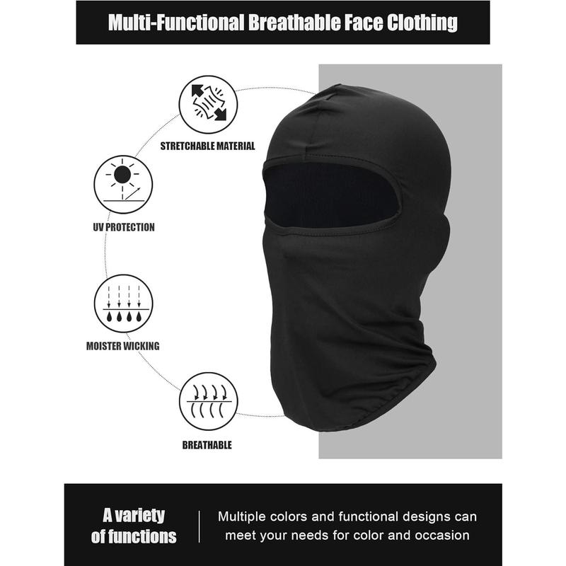 9 Pcs Ski Mask for Men Full Face Cover UV Sun Protection Face Mask Windproof Balaclava for Outdoor Motorcycle Cycling